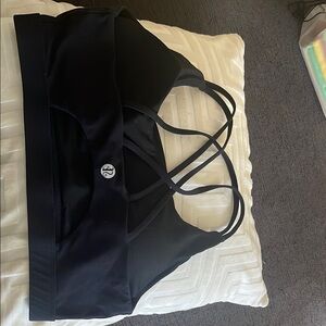 athletica Black Sports Bra